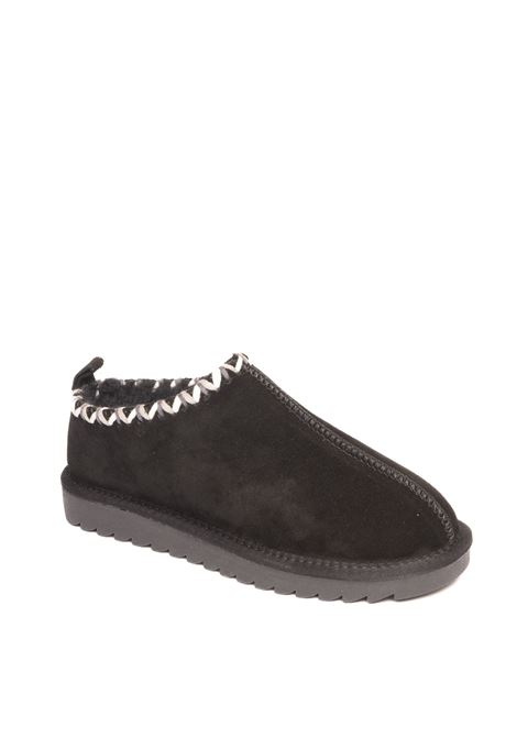 Black suede slipon COLORS OF CALIFORNIA | YW251SHORTSLIPPER-BLA